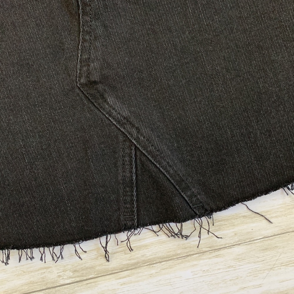 Madewell Black Denim Skirt - Picture 3 of 8